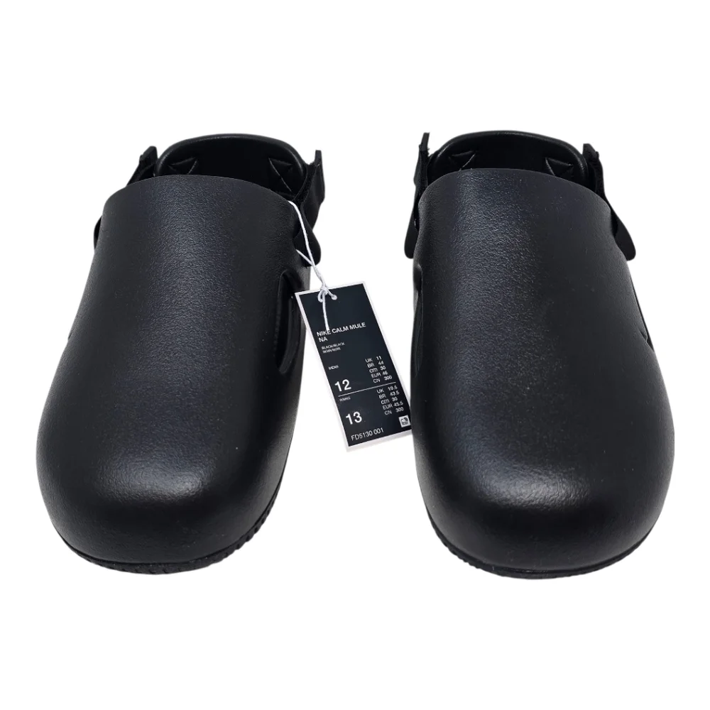 NIKE CALM MULE NA STRAP CASUAL SHOES TRIPLE BLACK MEN'S Size's FD5130-001